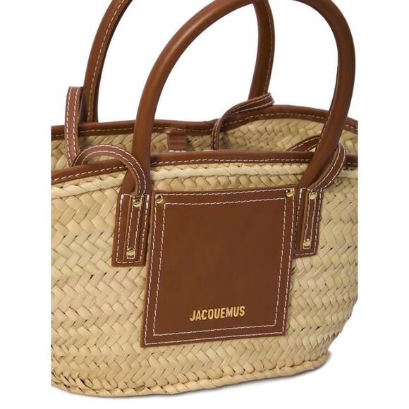 Jacquemus Women's Le Panier Soli Rafia Basket Bag - Picture 4 of 4